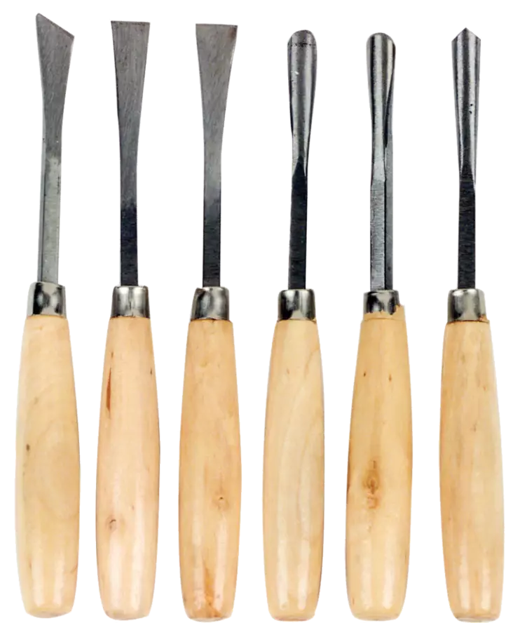 Träskulptursats 6x165mm - Knivar ja knivar - 8714892620261 - 1