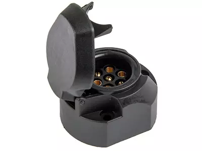 Rund vässad plastlåda med 7 knappar - Bilbelysning och elektriska tillbehör - 6438255042171 - 1