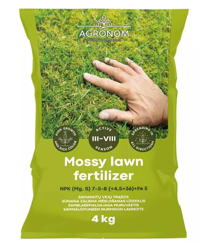 Gödsling för mossigt gräs 4 kg - Jord och gödselmedel - 4770168911451 - 1