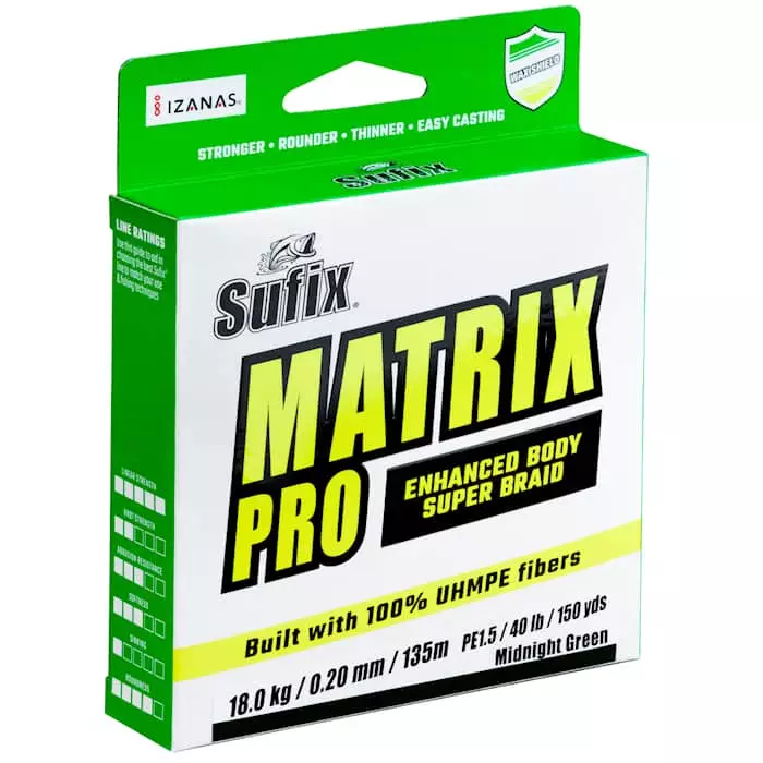 Sufix Matrix Pro 135m 0,12mm/8,1 kg - Linor - 024777698741 - 1