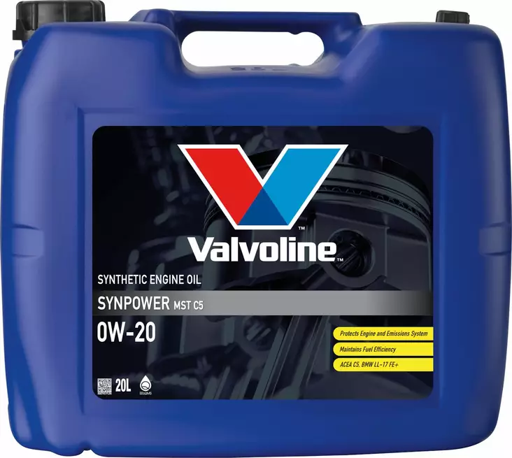 Valvoline Synpower MST C5 0W-20 motorolja 20 l - Motoroljor - 8710941029801 - 1