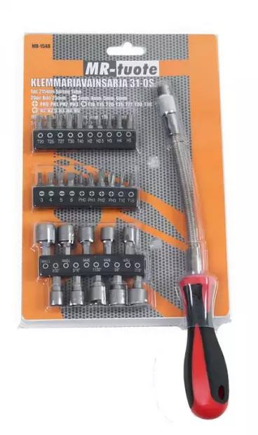 Klämmare nyckelset 31-delar - Skruvbits och -satser - 6430032153322 - 1