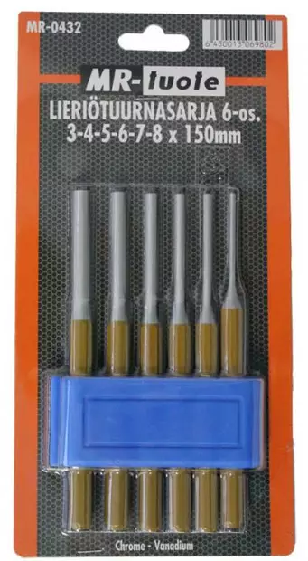 Cylindrisk borrsats 6-delar. - Mejslar och spetsar - 6430013069802 - 1