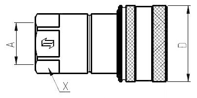 Snabbkoppling 1/2" BSP hona - Hydraulik - 8716106786312 - 2