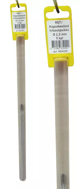 RST/rostfri svetstråd 1,5 mm 5 st - Svetsstänger - 8712067810202 - 1