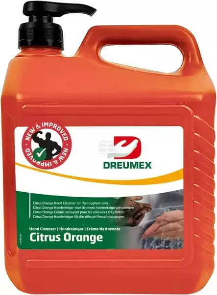 Dreumex Citrus Orange handtvättmedel 3,8 l - Tillbehör till ladugården - 8712602004882 - 1