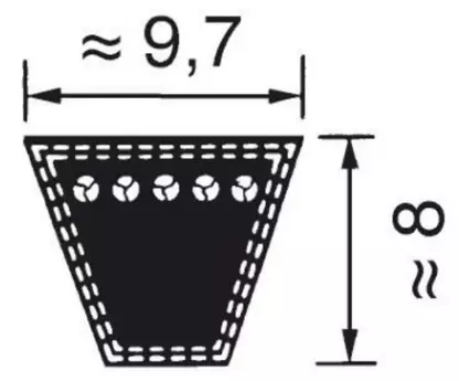 SPZ3150 Vävband - Remmar och tillbehör - 4014486081442 - 2