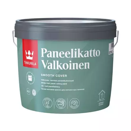Tikkurila Paneltak Vit - Inomhusfärger - 6408070044452 - 1