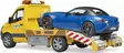 Bruder MB Sprinter-biltransportör med ljus- och ljudmodul + sportbil - Bruder arbetsmaskinsleksaker - 4001702026752 - 3