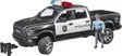 Bruder RAM 2500-poliskar och polis - Bruder arbetsmaskinsleksaker - 4001702025052 - 1