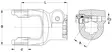 Gaffel AGCC, 1 3/8"-21, W2500/P500 - Gafflar - 8432970163782 - 2