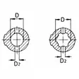 Gaffel NG, 1 1/8"-6, Ø8mm, W2100 - Gafflar - 8435194010672 - 2