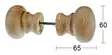 Habo bastuvedpinne 1110 furu - Handtag - 7317900056802 - 1