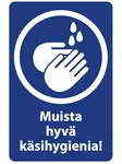 Kom ihåg bra handhygien - klistermärke 2 st - Säkerhetsprodukter - 6410416031262 - 1