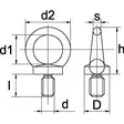 Ringbult M24 50/90 mm - Bultar och muttrar, metrisk gänga - 8716106620692 - 2