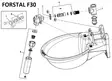 Ventilöverskott Forstal F30 - Reservdelar för dryckesbehållare - 3599150043052 - 2
