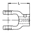 Yttre gaffel, W2300, 30 mm, M12, kil - Gafflar - 8435194011662 - 2