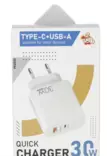 USB A+ C Snabbladdare 30W 230V (EU) - Mobiltelefontillbehör - 8719493474282 - 3