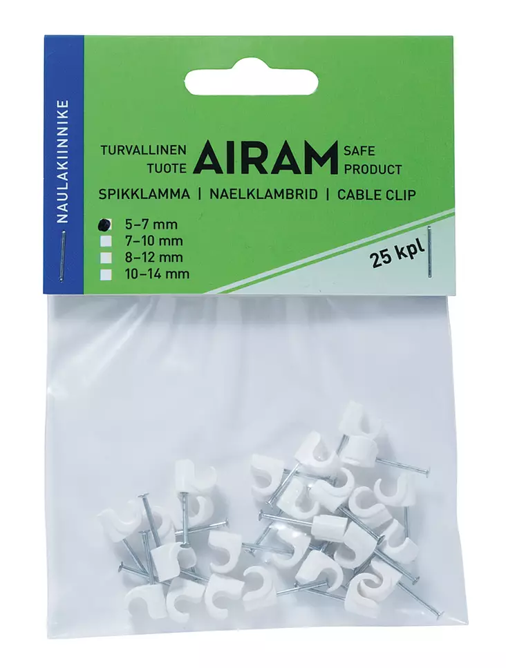 Airam hängare för rund kabel - Övriga elinstallationsmaterial - 6435200173492 - 1