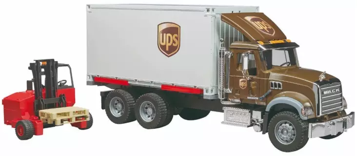 Bruder Mack Granite UPS lastbil och truck - Bruder arbetsmaskinsleksaker - 4001702028282 - 1