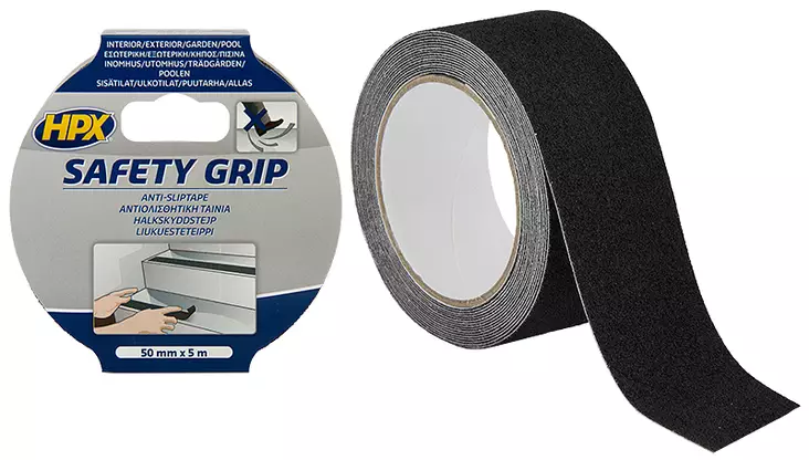 HPX halkskyddstejp 5m svart - Tejper - 5407004561592 - 1
