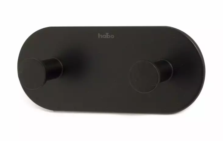 Habo dubbelkrok Gentle svart - Väggkrokar, klädhängare - 7317901003652 - 1