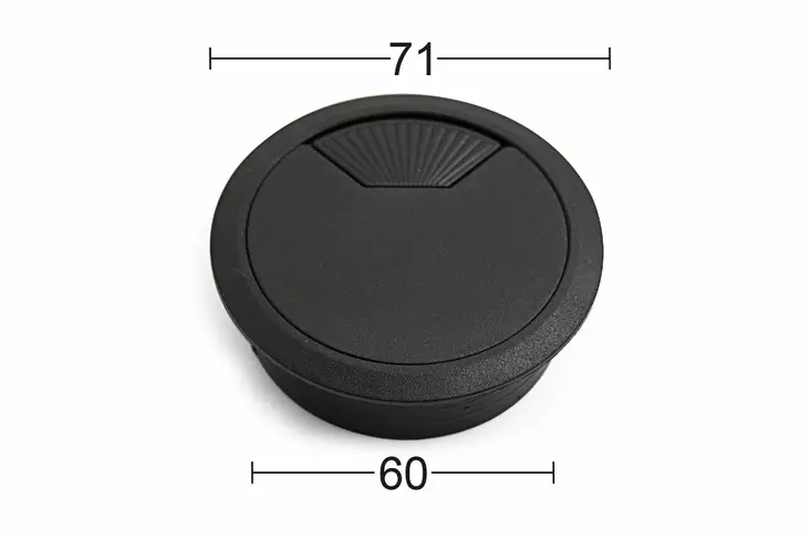 Habo genomföring 60 mm svart och vit - Små förändringar - 7317900172182 - 1