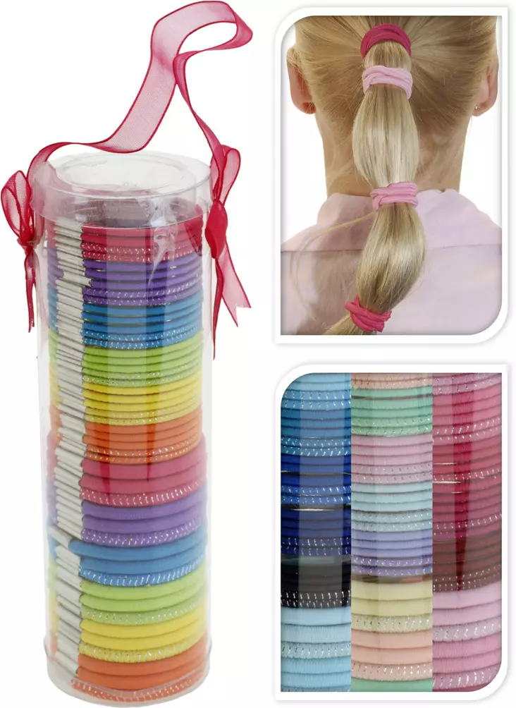 Färgglada hårsnoddar 48 st/fp - Andra egenvårdsprodukter - 8711295650482 - 1