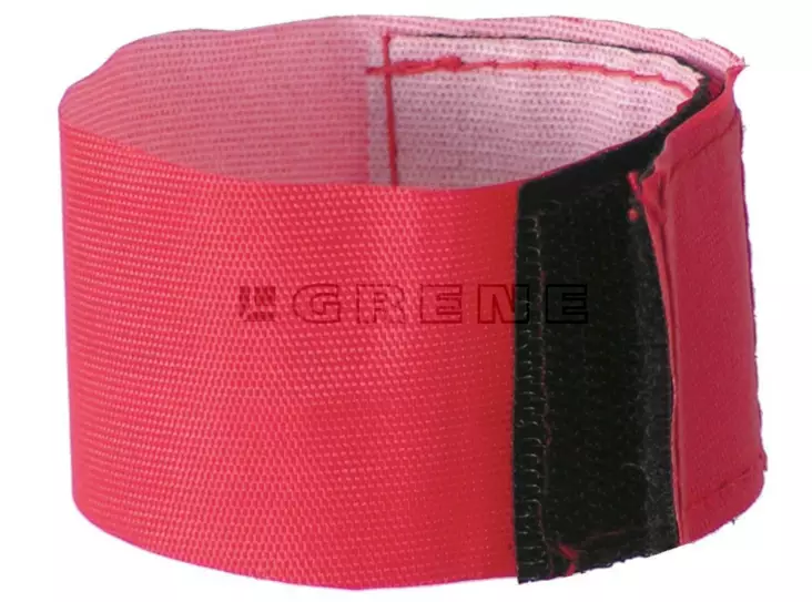 Röd jalkanauha med klisterfäste, 10 st - Djurmärkning - 4018653208922 - 1