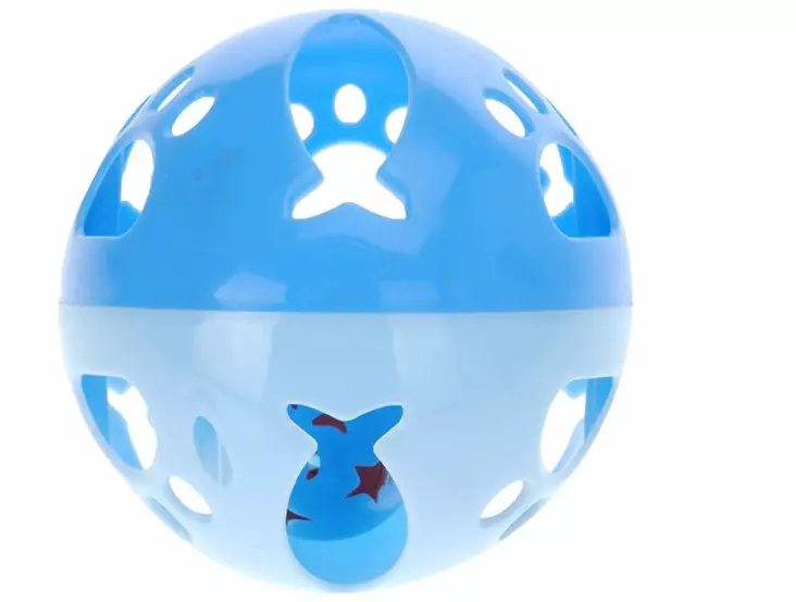 Kattens aktiveringsboll med skallra - Husdjursleksaker - 8711295241192 - 1