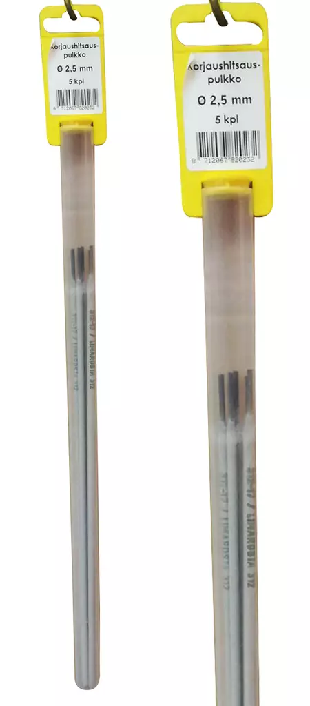 Reparationssvetsstift 2,5 mm 5 st/fp - Svetsstänger - 8712067820232 - 1