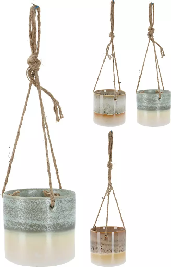 Blomkruka med hänge i porslin - Krukor, vaser, korgar - 8720573350822 - 1