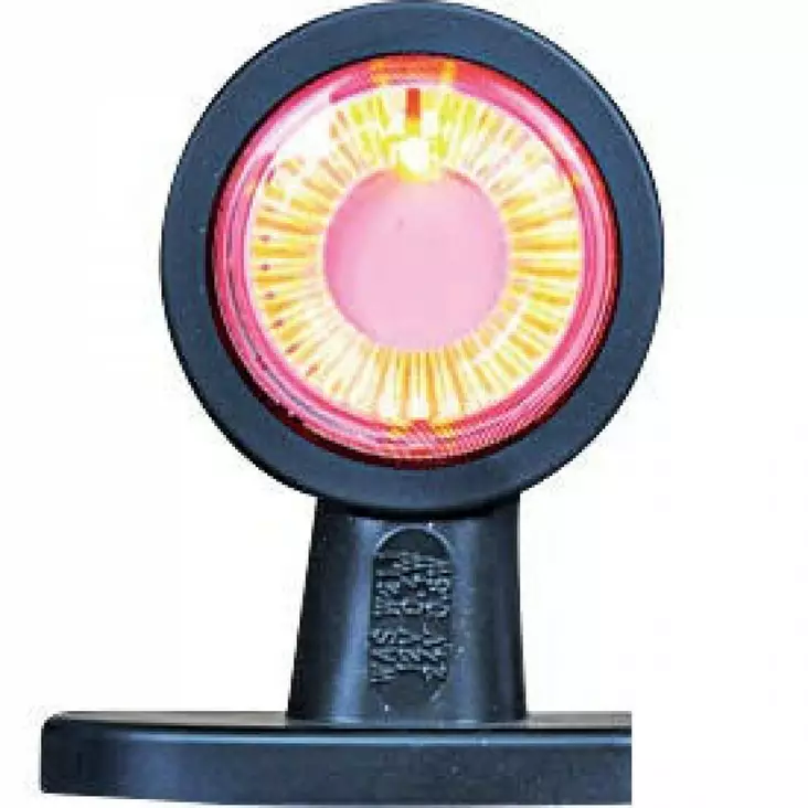 LED-kantstrålkastare gummiböj, rak, kort - Varselljus och fyrar - 8719607101752 - 1