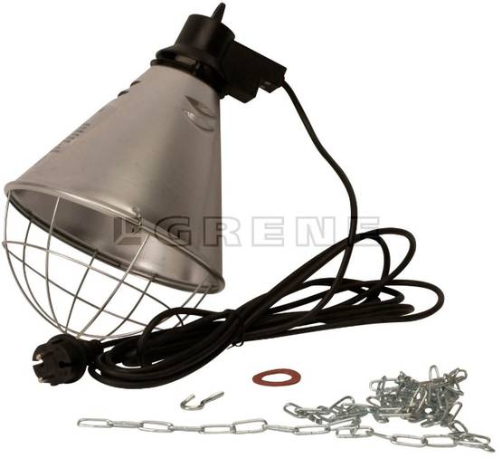 Värmelampa med 5 m kabel upp till 250 W - Tillbehör till ladugården - 5700033233912 - 1