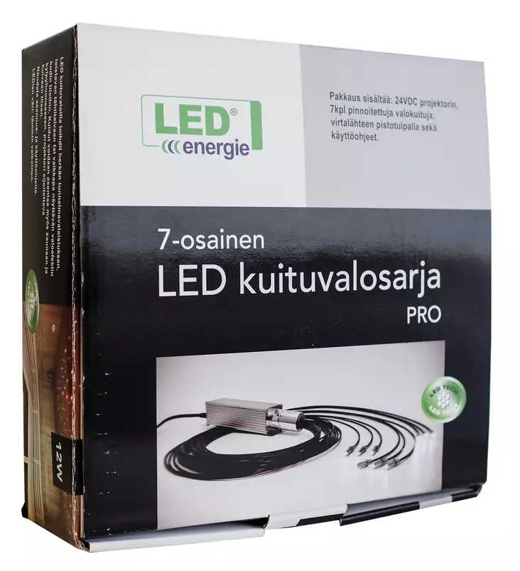 LED fiberljusset 7-delar 12W 3000K - Inomhusbelysning - 6430066034352 - 1