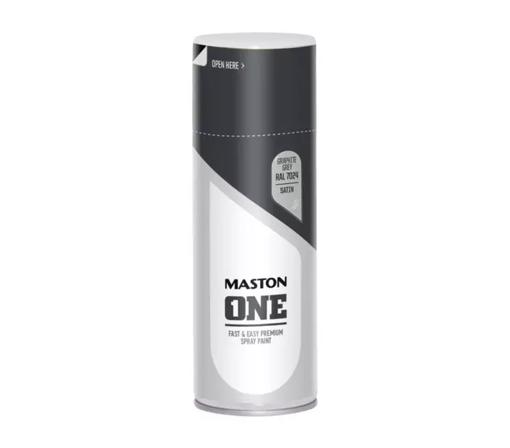 Maston sprayfärg ONE 400ml Satin Antrasitgrå - Sprayfärger - 6412490029982 - 1