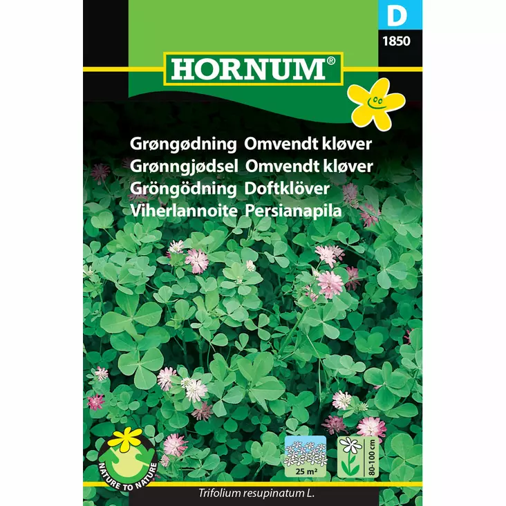 Persisk klöver grönsaksförodningsväxt - Frön och sättpotatisar. - 5708787018502 - 1