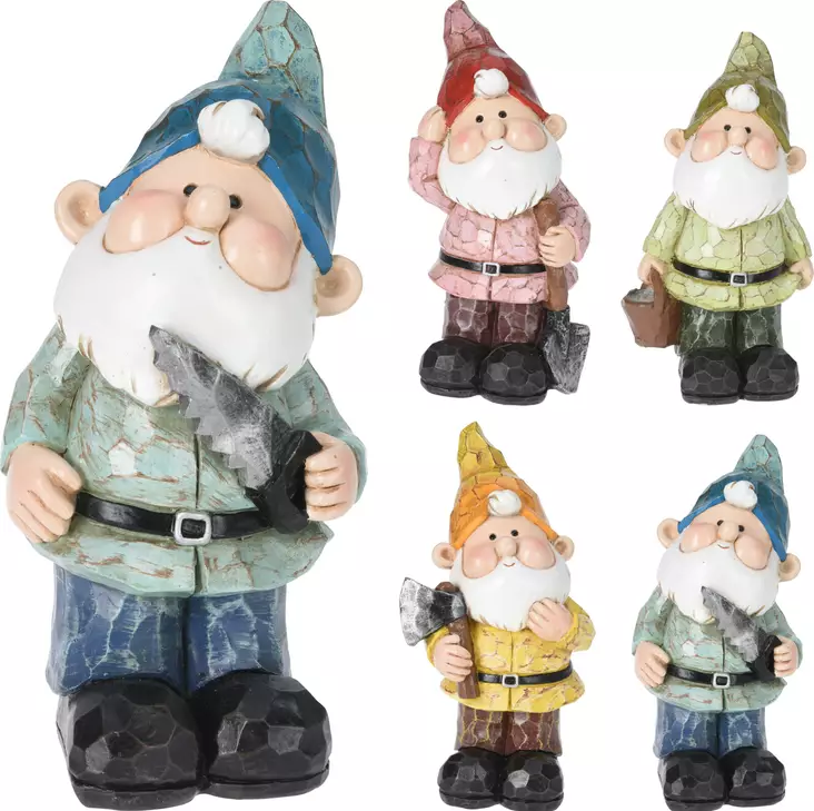 Trädgårdstomte Gnome 20 cm - Trädgårdsskulpturer, dekorationer - 8719987825972 - 1