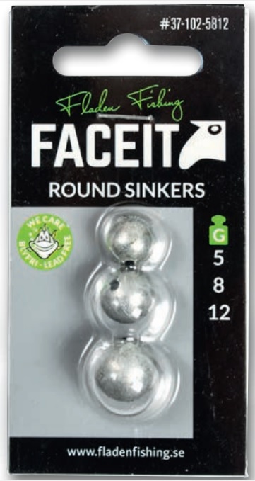 Runda vikter 5-12 g - Övriga fiskeredskap - 7333109008732 - 1