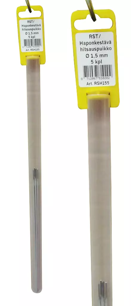 RST/rostfri svetstråd 1,5 mm 5 st - Svetsstänger - 8712067810202 - 1
