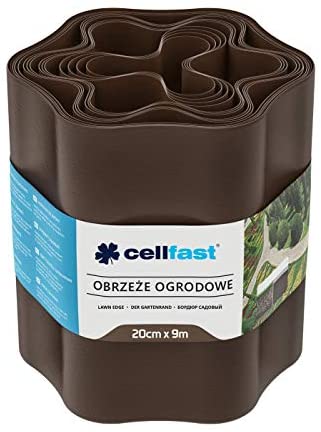 Gräskantsavgränsare brun 20 cm x 9 m - Växtstöd - 5901828850882 - 1