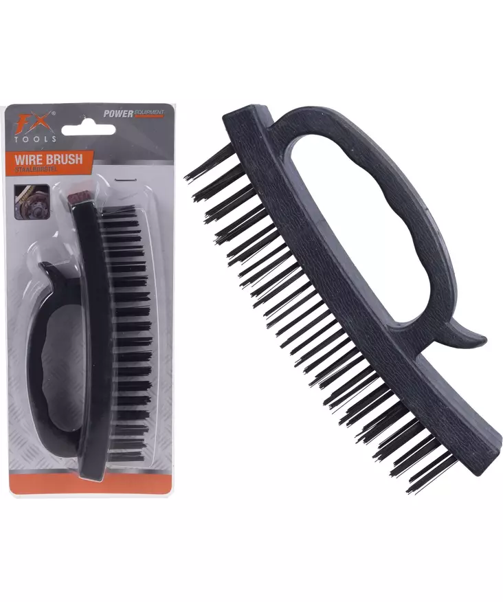 Stålborste med plasthandtag - Slipmaterial - 8719987117022 - 1