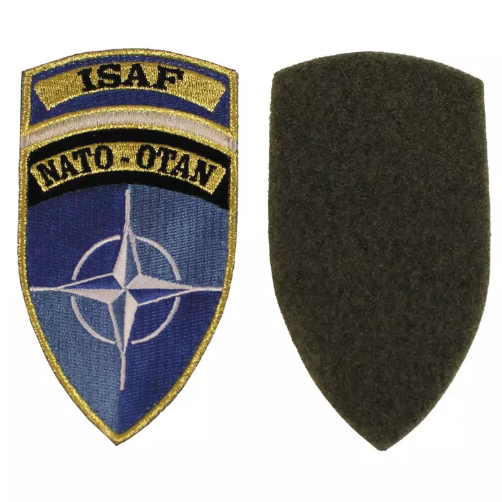 Kardborremärke ISAF Nato, blå - Överlevnadsprodukter - 4044633183392 - 1