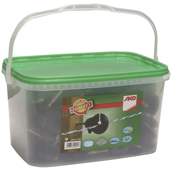 Kombinationsisolator med träskruv 80 st/fp - Isolatorer - 5700036523652 - 2