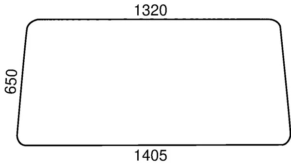 Vindruta, övre (Fiat 5113401) - "Förartillbehör" - 3660980007252 - 1