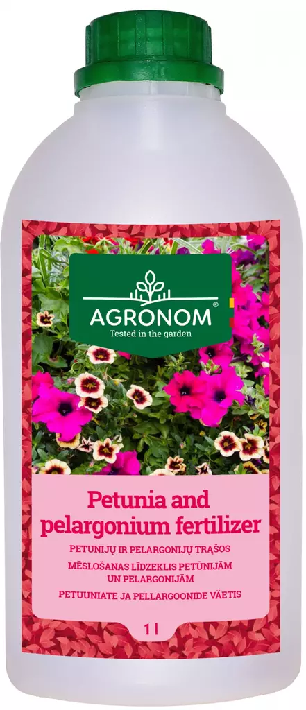 Petunia- och pelargonagödsel 1 liter - Jord och gödselmedel - 4770168907522 - 1