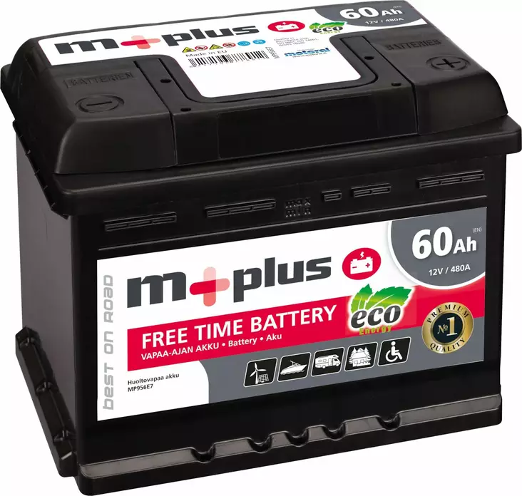 Fritidsbatteri 60 Ah 520A - Startbatterier - 6417196778912 - 1