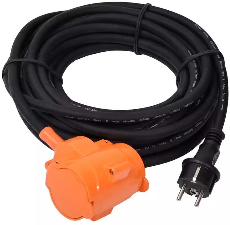 Kempten förlängningssladd 10 m, 3 x 2,5 mm², 2-uttag - Förlängningssladdar - 6438152084892 - 1