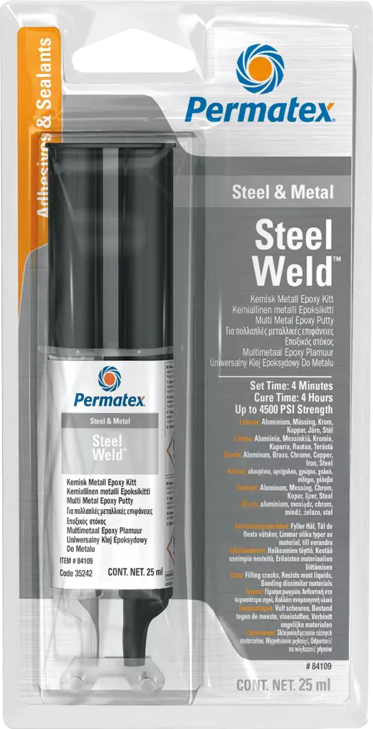 Permatex 4 min. kemisk metall 25ml - Bilkemikalier - 8410410352422 - 1