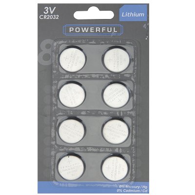 Batteri CR2032 8 st/fp - Batterier, testare - 8711295770142 - 1